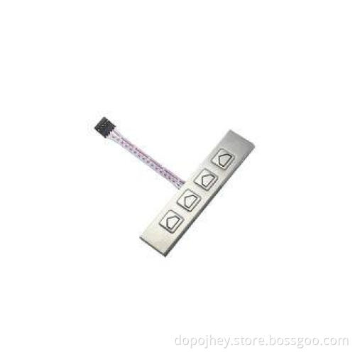 Compact Multi-Language Industrial ATM Metal Button For Bank
